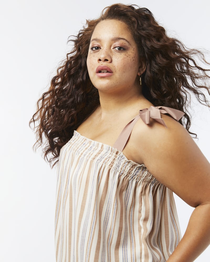Front of plus size Harper Knot-Strap Tank by Meri Skye | Dia&Co | dia_product_style_image_id:158038